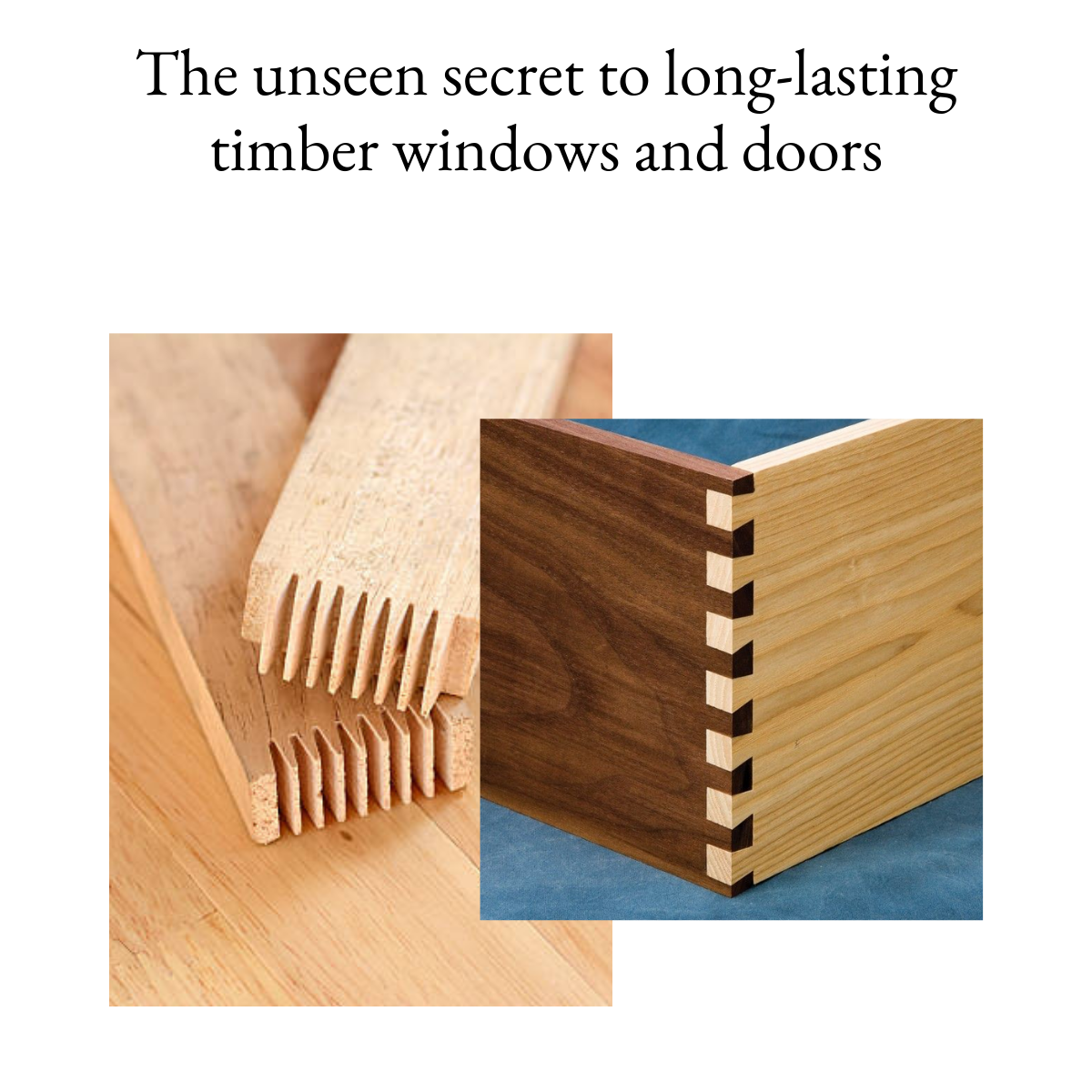 Joints in door joinery & window joinery Todi & Boys Todi & Boys Joinery